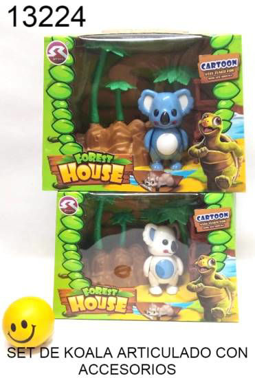 Imagen de SET DE KOALA ARTICULADO CON ACCESORIOS 4.26